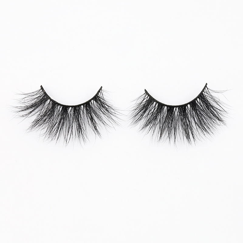 Free Sample Accepted Real Mink Fur 3D 25mm Strip Lashes with Wholesale Price Eyelashes with Private Label YY127